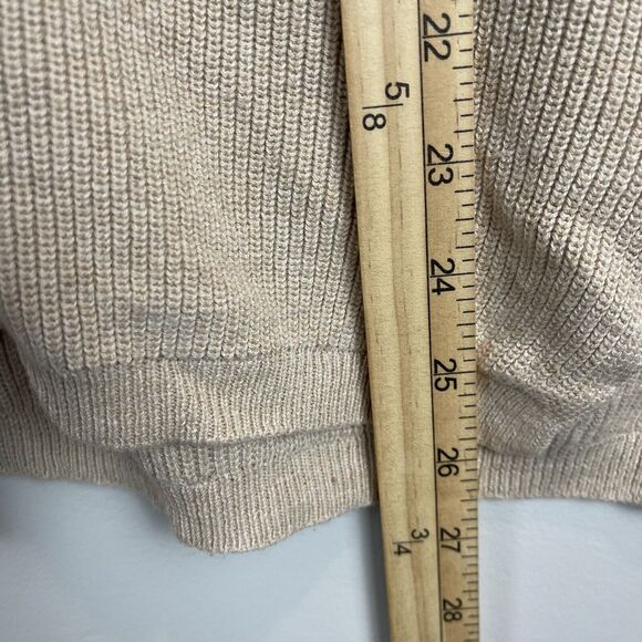 WISPR Brodie Womens Sweater XS Beige V Neck Clean Girl Neutral Top Minimalist - Picture 8 of 8